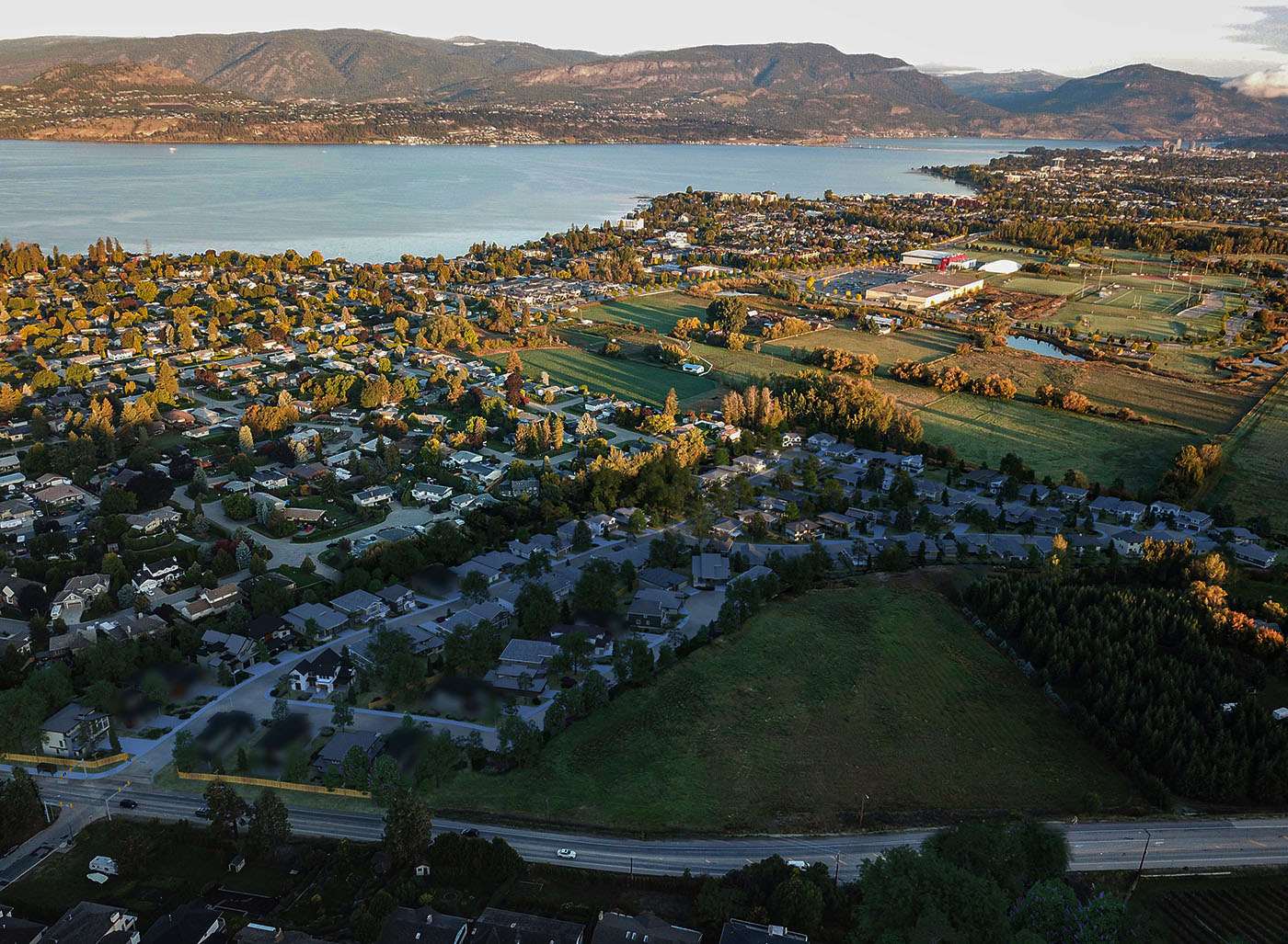 Lower Mission Kelowna BC Aerial View